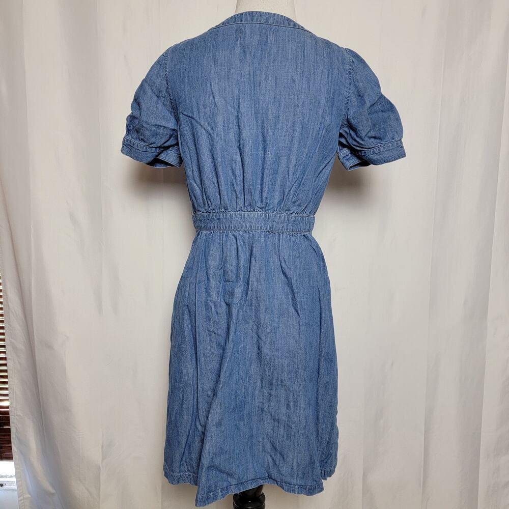 Madewell Denim Button Front Dress SZ 2 - Picture 3 of 3